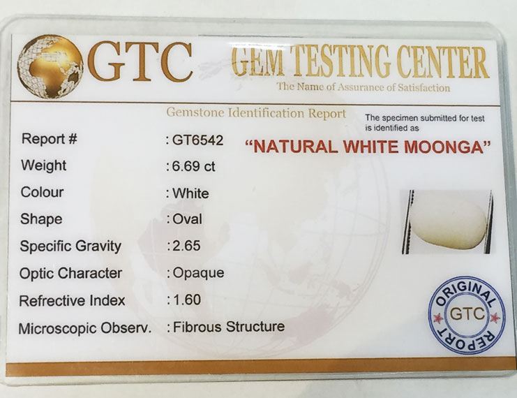 7.50 ratti/6.69 ct Natural Certified  White Coral/सफ़ेद मूंगा